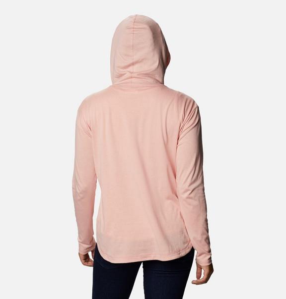 Columbia Sun Trek Hoodies Pink For Women's NZ57908 New Zealand